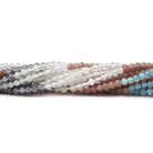 2mm Multi-Gemstone Plain Round Beads, 15 inch - The Bead Traders