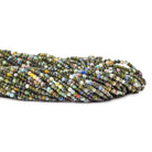 2mm Multi Gemstone plain round beads 16 inch 220 pieces - The Bead Traders