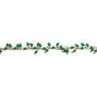 2mm Mystic Blue Green Quartz Faceted Round Gold Dangle Chain - The Bead Traders