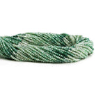 2mm Mystic Green Moonstone Microfaceted Round Beads 12 inch 200 pieces - The Bead Traders
