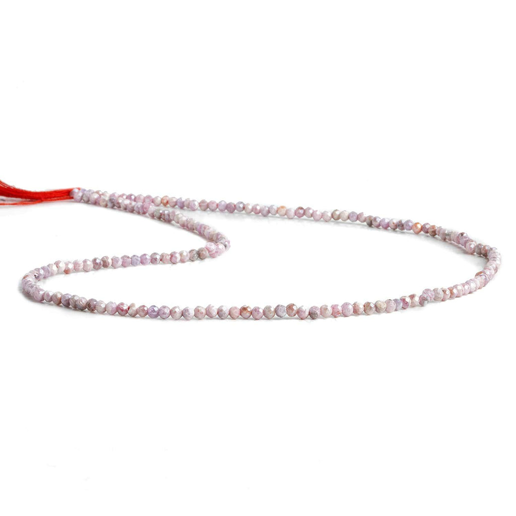 2mm Mystic Ruby Micro Faceted Rondelles 12 inch 180 pieces - The Bead Traders