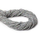2mm Mystic White Topaz micro faceted rondelle beads 13 inch 180 pieces - The Bead Traders