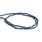 2mm Natural Blue Sapphire Microfaceted Rounds 12 inch 165 beads - The Bead Traders