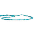 2mm Neon Apatite Microfaceted Round Beads 12 inch 175 pieces - The Bead Traders