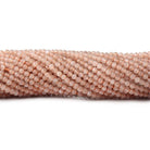 2mm Orange Moonstone microfaceted round beads 13 inch 175 pieces - The Bead Traders