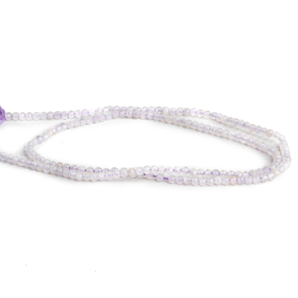 2mm Pale Amethyst Microfaceted Rounds 12 inch 160 beads - The Bead Traders