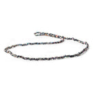 2mm Peacock Black Mystic Quartz micro faceted rondelles 13 inches 215 beads - The Bead Traders