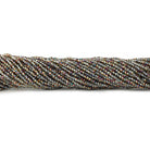 2mm Peacock Platinum Mystic Quartz micro faceted rondelles 13 inches 215 beads - The Bead Traders