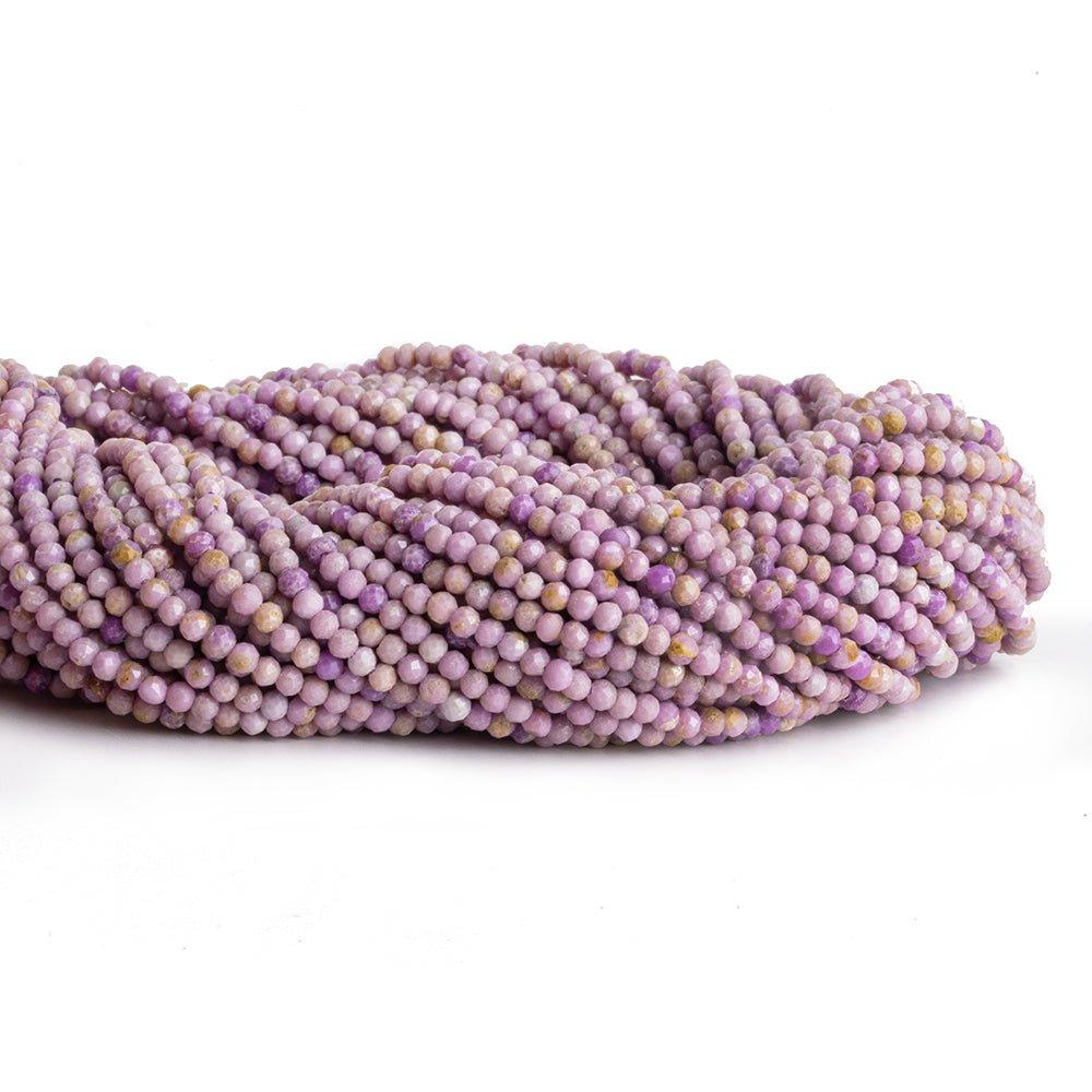 2mm Phosphosiderite Microfaceted Round Beads 12 inch 140 pieces - The Bead Traders