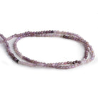 2mm Purple Spinel Microfaceted Rounds 12 inch 150 beads - The Bead Traders