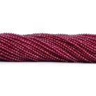 2mm Red Quartz Microfaceted Rounds 12 inch 145 beads - The Bead Traders