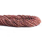 2mm Rhodonite Microfaceted Round Beads 12 inch 140 pieces - The Bead Traders