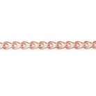 2mm Rose Gold plated Double Loop Link Chain sold by the foot - The Bead Traders
