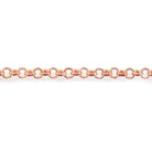 2mm Rose Gold plated Rolo Chain sold by the foot - The Bead Traders