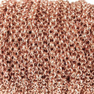2mm Rose Gold plated Rolo Chain sold by the foot - The Bead Traders