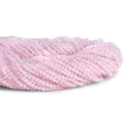2mm Rose Quartz Microfaceted Rounds 12 inch 150 beads - The Bead Traders
