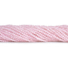 2mm Rose Quartz Microfaceted Rounds 12 inch 150 beads - The Bead Traders