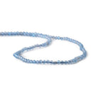 2mm Royal Blue Chalcedony microfaceted round beads 13 inch 165 pieces - The Bead Traders