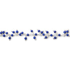 2mm Royal Blue Howlite Silver plated Dangling Chain by the foot - The Bead Traders