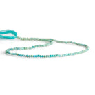 2mm Shaded Larimar Microfaceted Rounds 12 inch 160 beads - The Bead Traders