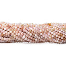 2mm Shaded Pink Peruvian Opal microfaceted rondelle beads 13 inch 135pcs - The Bead Traders