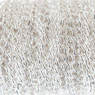 2mm Silver plated Curb Link Chain by the foot - The Bead Traders