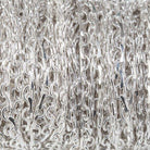2mm Silver plated Open and Closed Oval Link Chain by the Foot - The Bead Traders