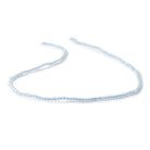 2mm Sky Blue Topaz microfaceted round beads 12.5 inch 173 beads - The Bead Traders