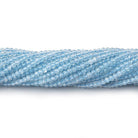 2mm Sky Blue Topaz microfaceted round beads 12.5 inch 173 beads - The Bead Traders