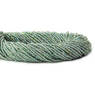 2mm Spearmint Green Mystic Quartz micro faceted rondelles 13 inches 215 beads - The Bead Traders