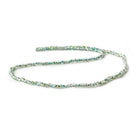 2mm Spearmint Green Mystic Quartz micro faceted rondelles 13 inches 215 beads - The Bead Traders