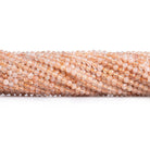 2mm Sunstone Microfaceted Round Beads 12 inch 120 pieces - The Bead Traders