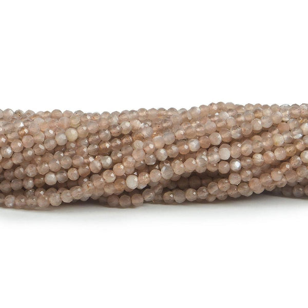 2mm Sunstone & Moonstone micro faceted rondelle beads 13 inch 175 pieces