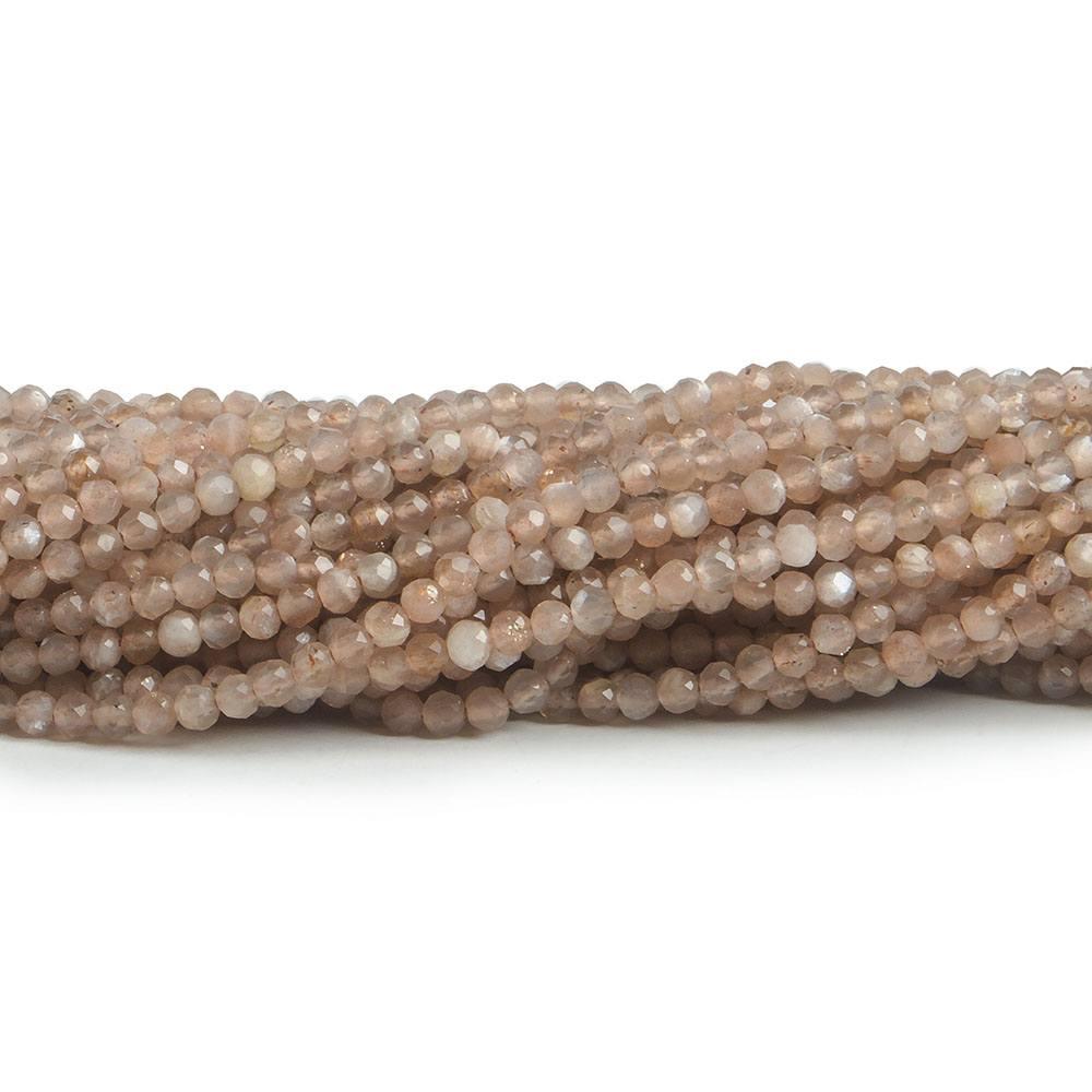 2mm Sunstone & Moonstone micro faceted rondelle beads 13 inch 175 pieces - The Bead Traders