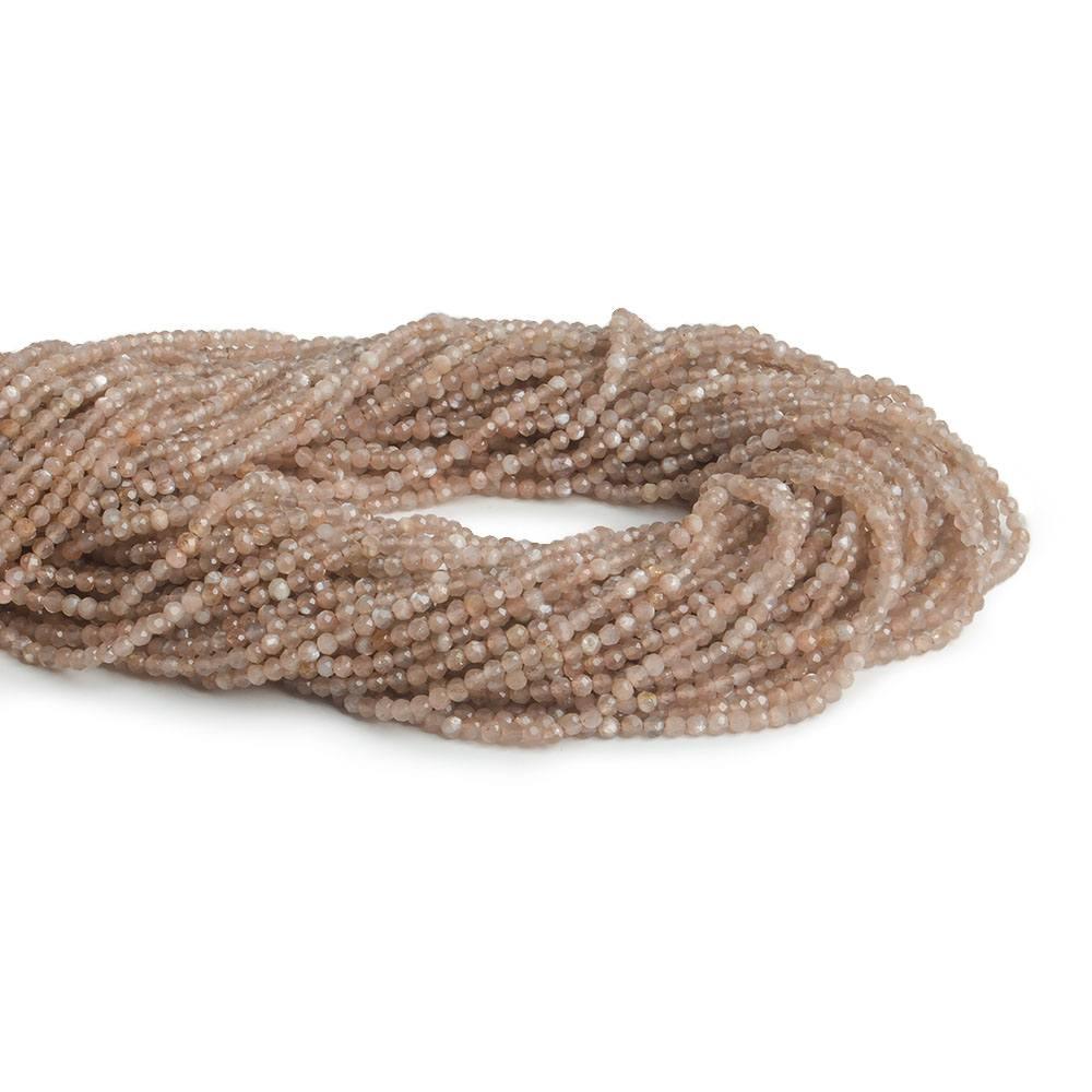 2mm Sunstone & Moonstone micro faceted rondelle beads 13 inch 175 pieces - The Bead Traders