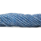 2mm Swiss Blue Chalcedony microfaceted round beads 13 inch 165 pieces - The Bead Traders