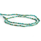 2mm Turquoise Microfaceted Rounds 12 inch 160 beads - The Bead Traders