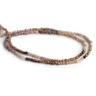2mm Umber Spinel Microfaceted Rounds 12 inch 150 beads - The Bead Traders