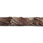 2mm Umber Spinel Microfaceted Rounds 12 inch 150 beads - The Bead Traders