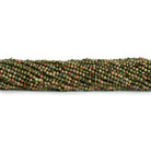 2mm Unakite Microfaceted Rounds 12 inch 155 beads - The Bead Traders