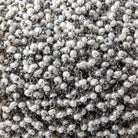 2mm White Baroque Pearl Black Gold Dangling Chain sold by the foot - The Bead Traders