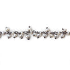 2mm White Baroque Pearl Black Gold Dangling Chain sold by the foot - The Bead Traders