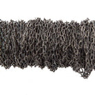 2x4mm Black Gold plated Elongated Corrugated Oval Link Chain by the Foot - The Bead Traders