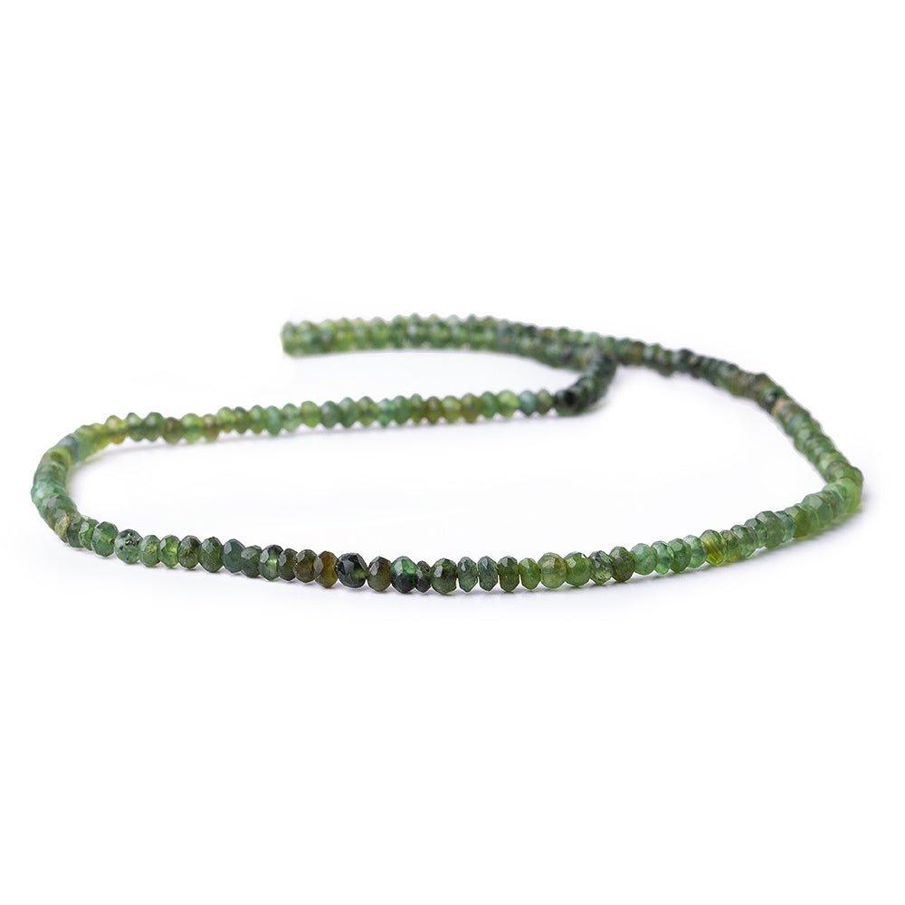 3-3.5mm Idocrase faceted rondelle beads 13 inches 145 pieces - The Bead Traders