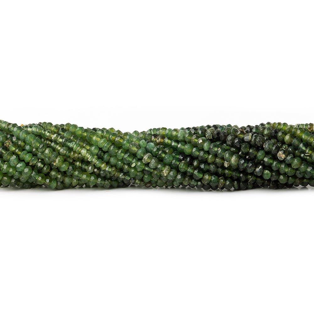 3-3.5mm Idocrase faceted rondelle beads 13 inches 145 pieces - The Bead Traders