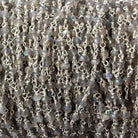 3-3.5mm Labradorite faceted rondelle Silver plated Chain by the foot 38 pieces - The Bead Traders