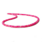 3-4.5mm Purplish Pink Ethiopian Opal faceted rondelles 17 inch 215 beads - The Bead Traders