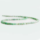 3-4.5mmGreen Tanzanian Opal Plain Rondelle Beads 18 inch 190 pcs - The Bead Traders
