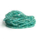 3-4mm Apatite Faceted Rondelles 17 inch 185 beads - The Bead Traders