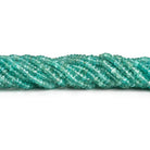 3-4mm Apatite Faceted Rondelles 17 inch 185 beads - The Bead Traders